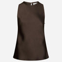 Neo Noir Celina Heavy Sateen Top Dark Brown