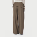 Neo Noir Deani Fold Pants Taupe