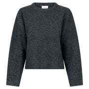 Neo Noir Detri Solid Knit Blouse Antracit - J BY J Fashion