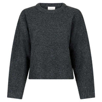 Neo Noir Detri Solid Knit Blouse Antracit - J BY J Fashion