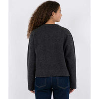 Neo Noir Detri Solid Knit Blouse Antracit - J BY J Fashion