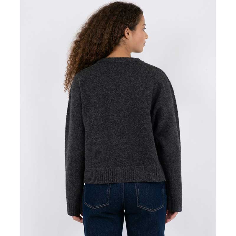 Neo Noir Detri Solid Knit Blouse Antracit - J BY J Fashion