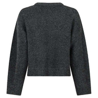 Neo Noir Detri Solid Knit Blouse Antracit - J BY J Fashion