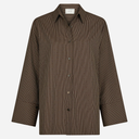 Neo Noir Dita Striped Line Shirt Dark Brown