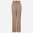 Neo Noir Emmett Heavy Sateen Pants Dark Taupe - J BY J Fashion