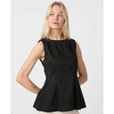 Neo Noir Esteves Poplin Top Black