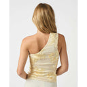 Neo Noir Florini Big Flower Mesh Top Light Yellow