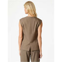 Neo Noir Gamina Structure Waistcoat Khaki - J BY J Fashion