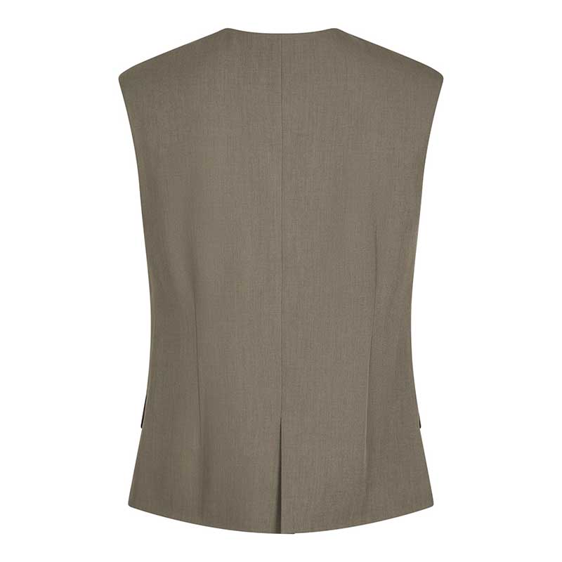 Neo Noir Gamina Structure Waistcoat Khaki - J BY J Fashion