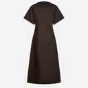 Neo Noir Illana Poplin Dress Chocolate Brown - J BY J Fashion
