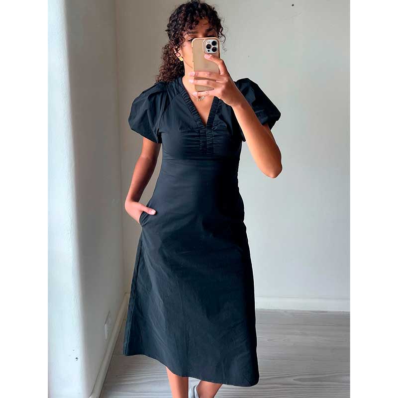 Neo Noir Illana Poplin Dress Sort - J BY J Fashion