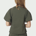 Neo Noir Irina Poplin Blouse Army