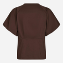 Neo Noir Irina Poplin Blouse Dark Brown - J BY J Fashion