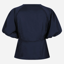 Neo Noir Irina Poplin Blouse Navy - J BY J Fashion