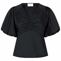 Neo Noir Irina Poplin Blouse Sort - J BY J Fashion