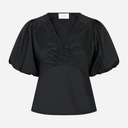 Neo Noir Irina Poplin Blouse Sort
