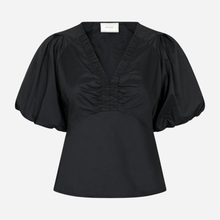 Neo Noir Irina Poplin Blouse Sort