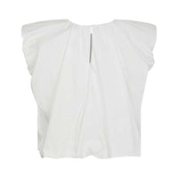 Neo Noir Ivania Poplin Top White