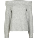 Neo Noir Jane Knit Blouse Light Grey Melange