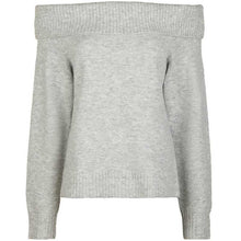 Neo Noir Jane Knit Blouse Light Grey Melange