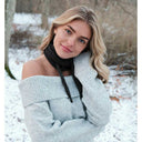 Neo Noir Jane Knit Blouse Light Grey Melange