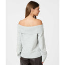Neo Noir Jane Knit Blouse Light Grey Melange