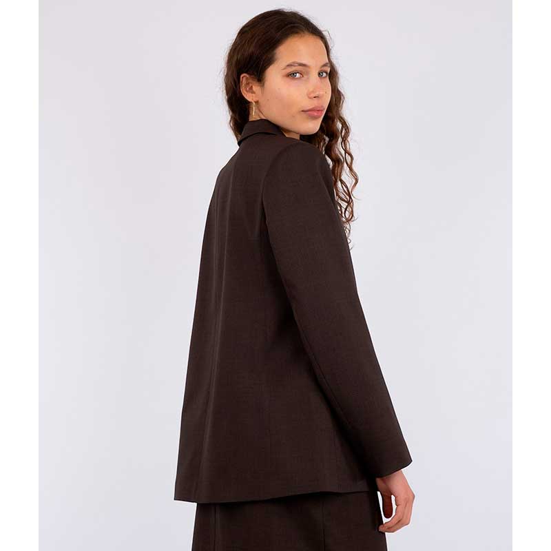 Neo Noir Jarmon Melange Blazer Brun