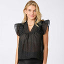 Neo Noir Jayla Bedazzled Top Black - J BY J Fashion