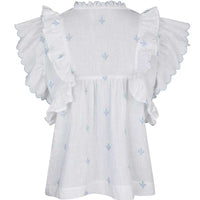 Neo Noir Jayla Embroidery Top White
