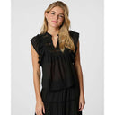 Neo Noir Jayla S Voile Top Black
