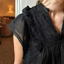 Neo Noir Jayla S Voile Top Black