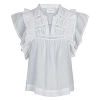 Neo Noir Jayla S Voile Top Hvid - J BY J Fashion