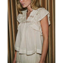 Neo Noir Jayla S Voile Top Ivory