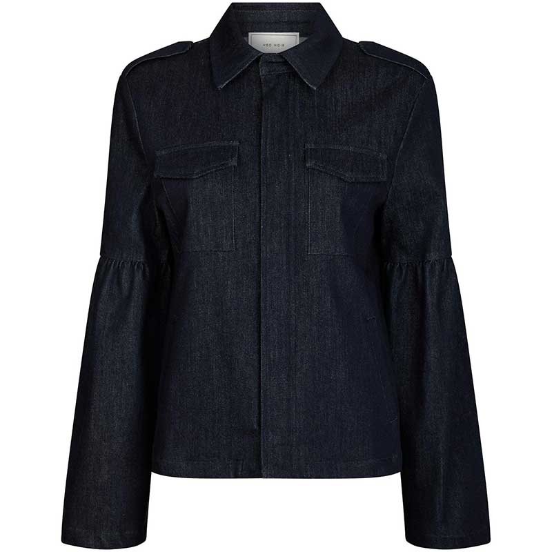 Neo Noir Jaynor Denim Jacket Dark Blue
