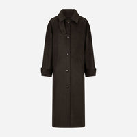 Neo Noir Keaton Wool Coat Chocolate Brown