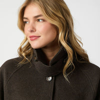 Neo Noir Keaton Wool Coat Chocolate Brown