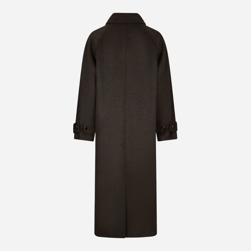 Neo Noir Keaton Wool Coat Chocolate Brown