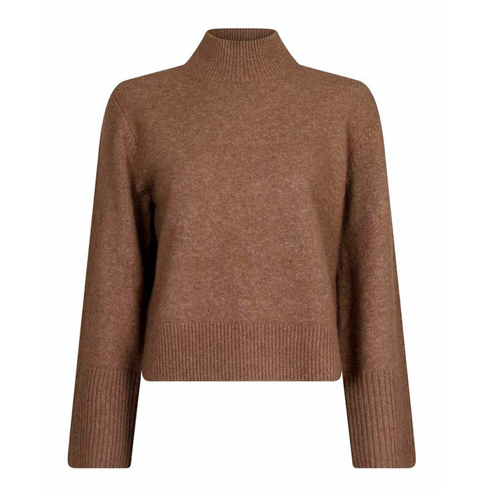 Neo Noir Kiara Knit Blouse Brun