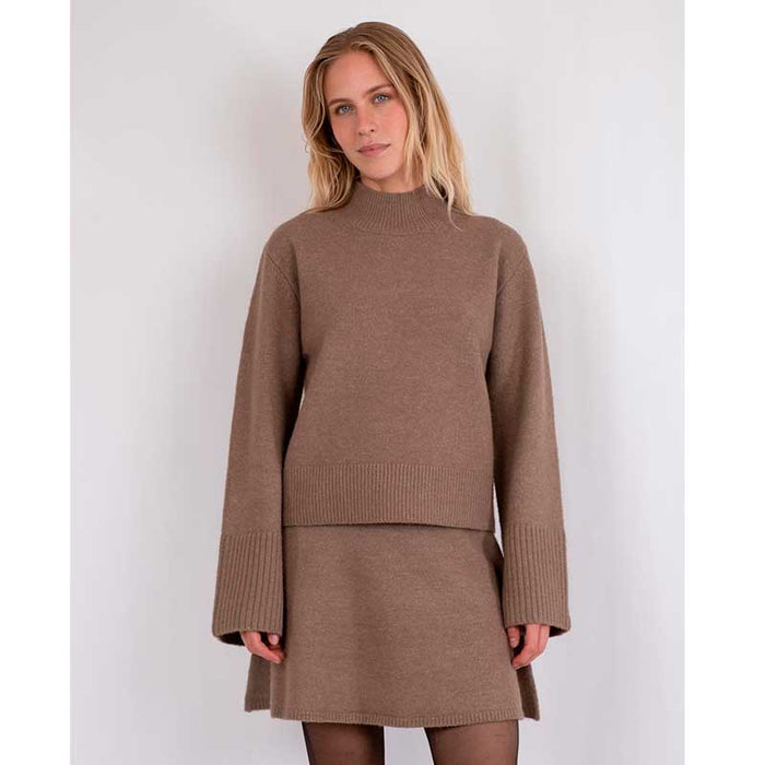 Neo Noir Kiara Knit Blouse Brun