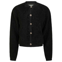 Neo Noir Limo Fluffy Knit Cardigan Black - J BY J Fashion