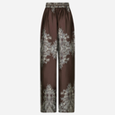Neo Noir Lunet Paisley Border Pants Dark Brown