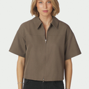 Neo Noir Madicken Structure Blouse Taupe
