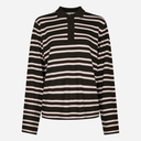 Neo Noir Mala Polo Knit Blouse Dark Brown