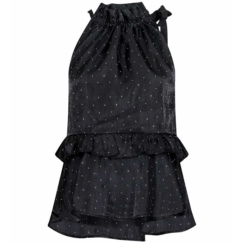 Neo Noir Margy Bedazzled Top Sort