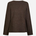 Neo Noir Marie Louise Knit Cardigan Brown Melange
