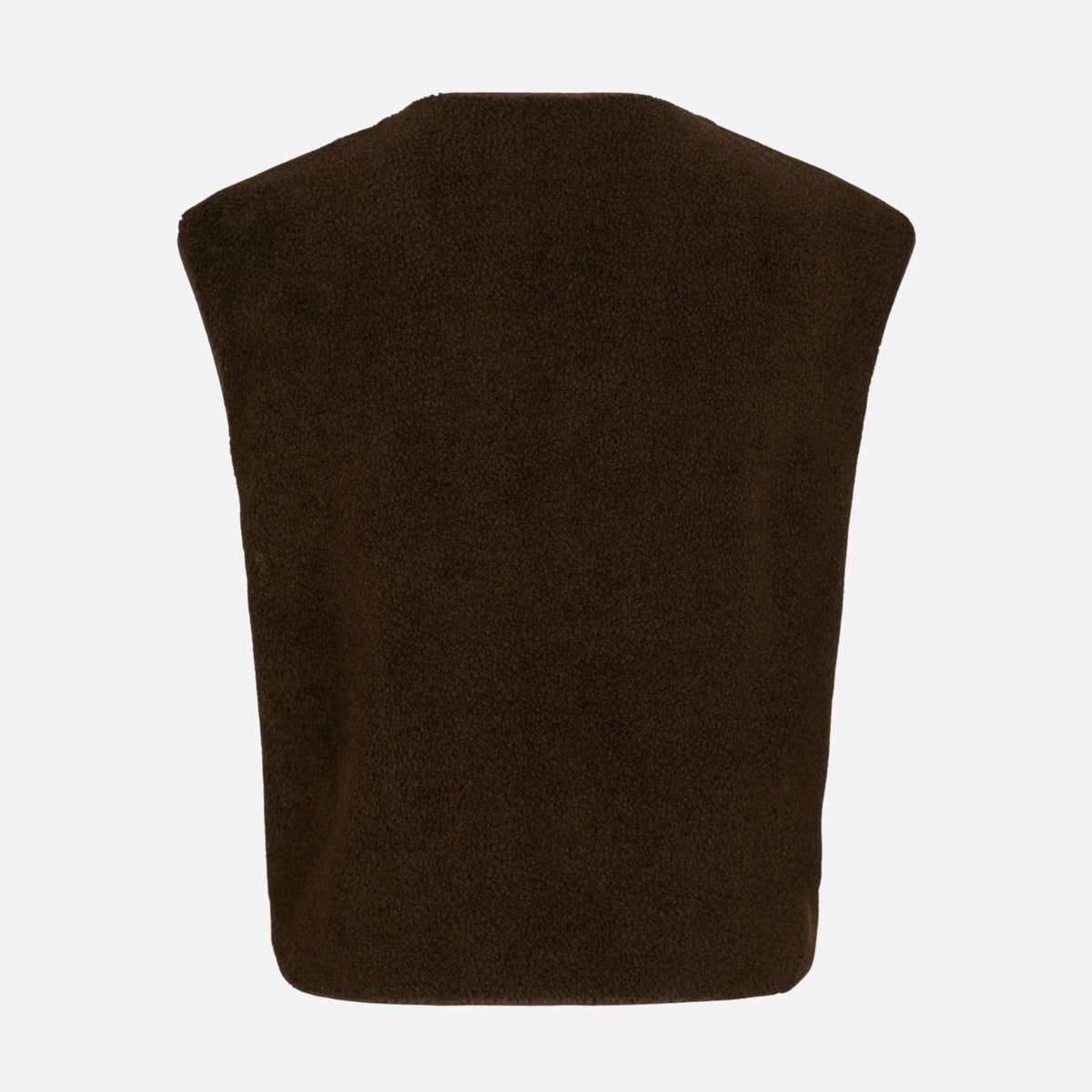 Neo Noir Mariko Teddy Vest Dark Brown