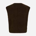 Neo Noir Mariko Teddy Vest Dark Brown