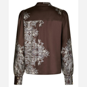 Neo Noir Massima Paisley Border Blouse Dark Brown
