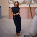 Neo Noir Minja Drapy Dress Black