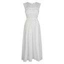 Neo Noir Myrna Dot Dress White